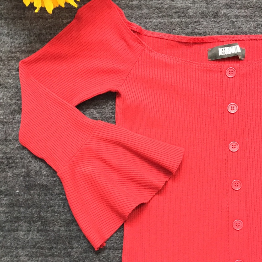 Reformation Ribbed Sweater - Picture 4 of 8